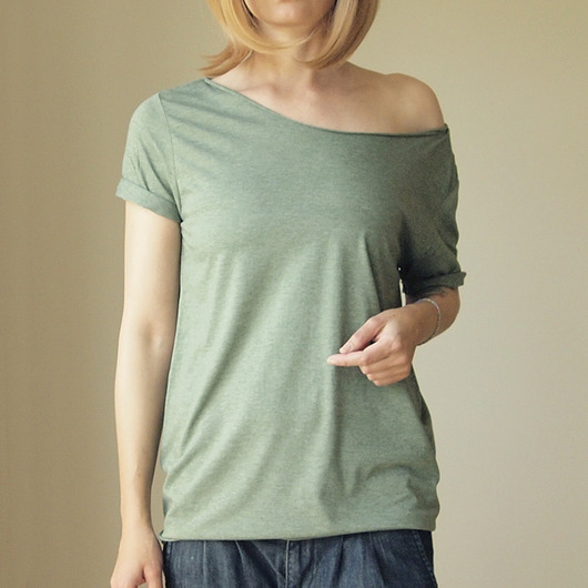 Oliwka melanż Czysty Oversize S-XL ONE MUG A DAY