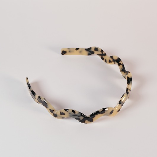 opaski do włosów Opaska Wavy w kolorze White Tortoise