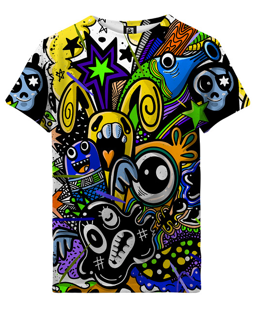 t-shirty dla dziewczynki T-shirt Girl DR.CROW Doodle