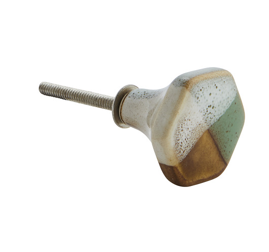 Gałka do drzwi Nantong metal ceramika śr. 4 cm Home Design
