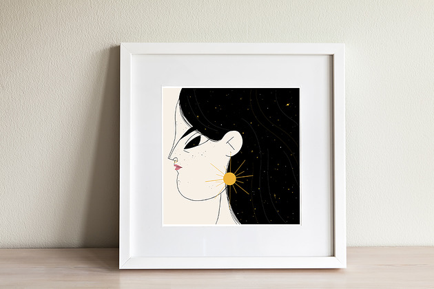 Space - plakat 20x20 Basia Pospischil