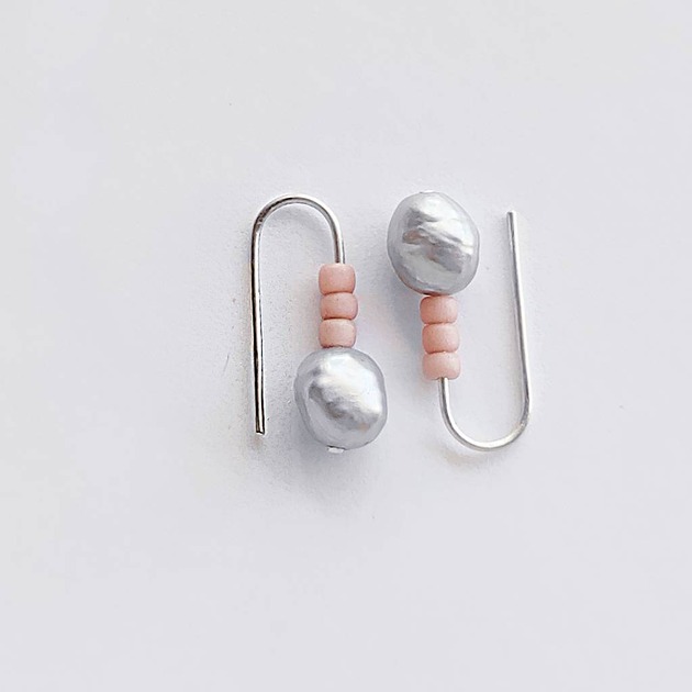 kolczyki z kamieniami Kolczyki OKRĄG