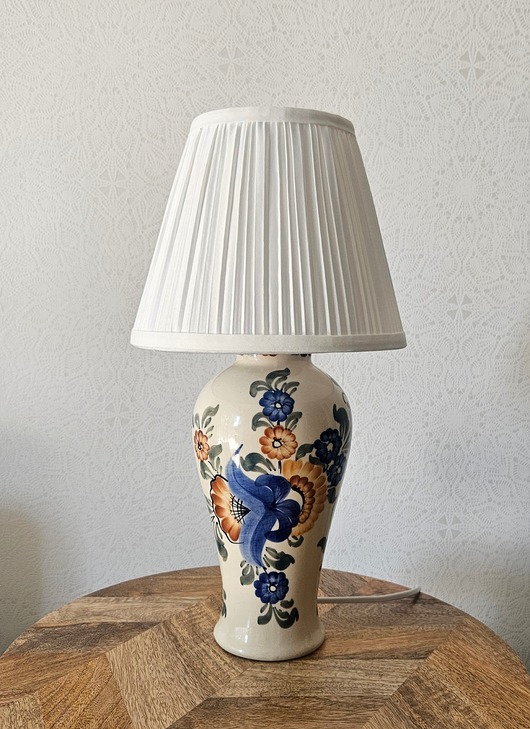 lampy stołowe Lampa ceramiczna fajans