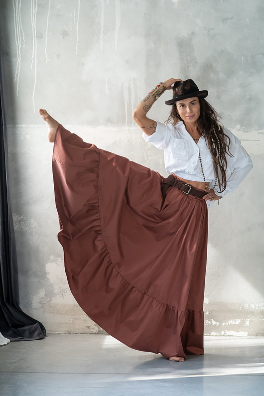 spódnice maxi Spódnica HISZPANKA