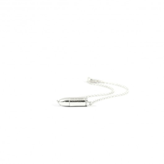 Eyes On Target-mini bullet chain bracelet silver Unikke Design