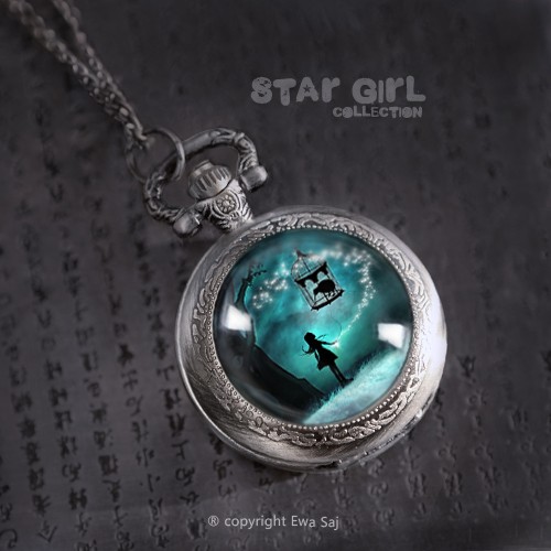 wisiory Star Girl i Kiwi - sekretnik zegarek