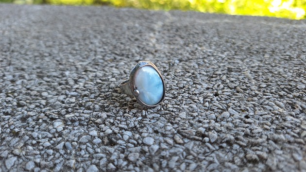 pierścionki - różne Larimar - pierścionek regulowany