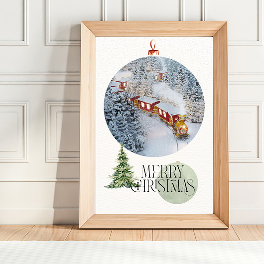 plakaty Plakat Christmas train No 1