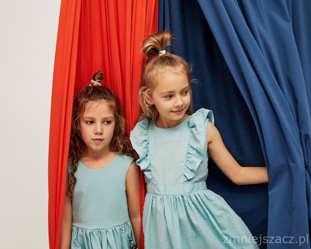Sukienka dziewczęca Sunset Dress Blue Banana Kids