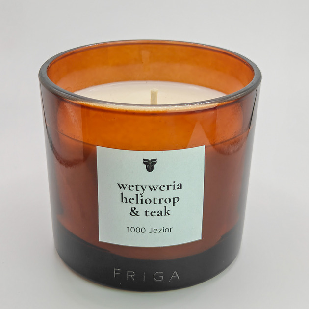 świece zapachowe 1000 JEZIOR   Wetyweria  Heliotrop  Teak - świeca rzepakowa