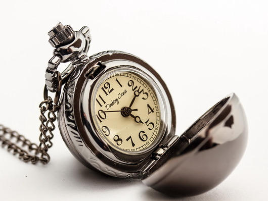 zegarki na łańcuszku KULECZKA I (BLACK)  - zegarek kwarcowy na łańcuszku