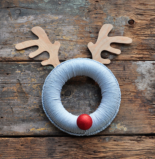 wianki bożonarodzeniowe Wianek Renifer