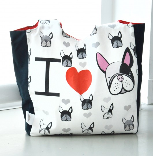 Torba XXL I LOVE BULDOG kellybubble