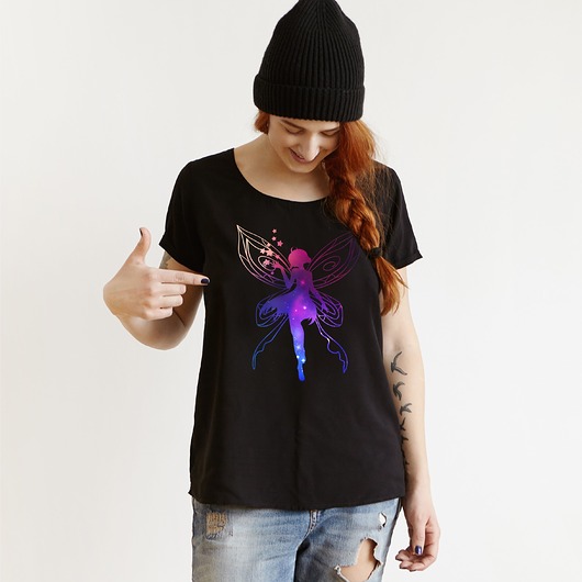 t-shirt damskie Koszulka damska  organiczna Elf