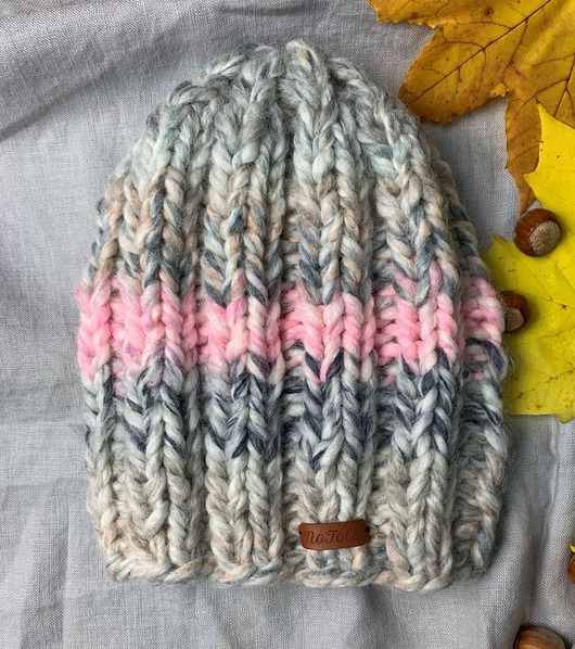 czapki damskie Czapka beanie wełna 100%