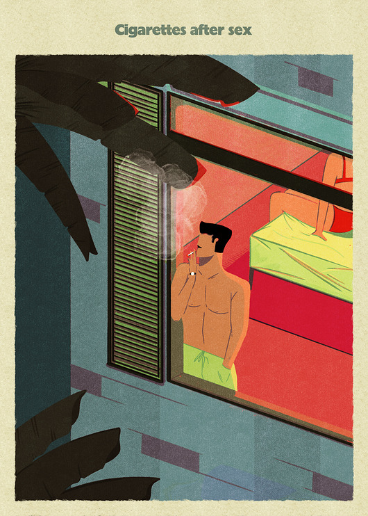 Cigarettes after sex x gig poster Justyna Frąckiewicz