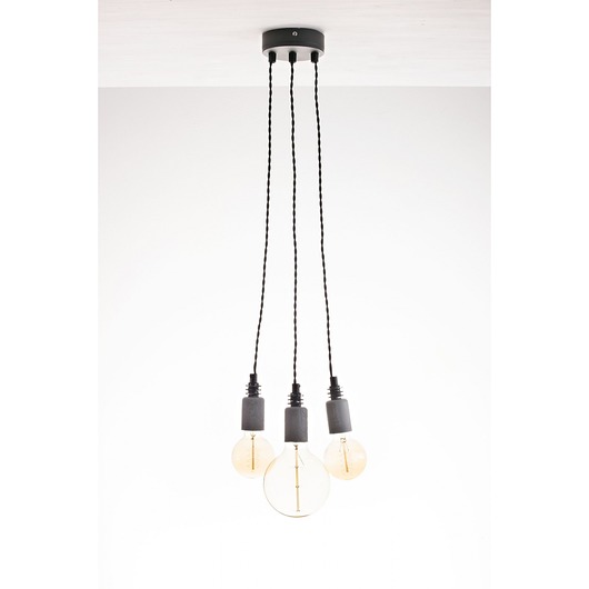 Lampa wisząca BETON 3L/CZARNY Home Design