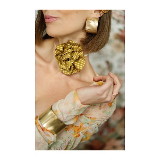 chokery Jedwabny choker