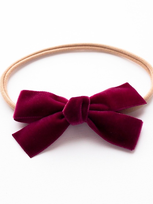Opaska do włosów VELVET BOW Momilio