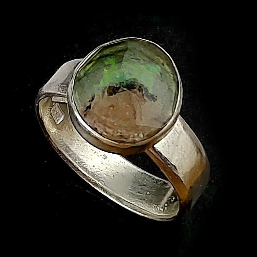 pierścionki srebrne Piękny letni arbuzik- turmalin