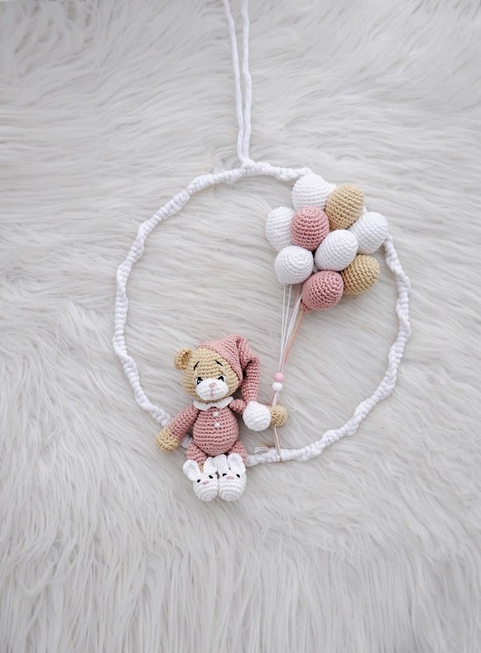 łapacze snów Łapacz snów - beż/brudny róż