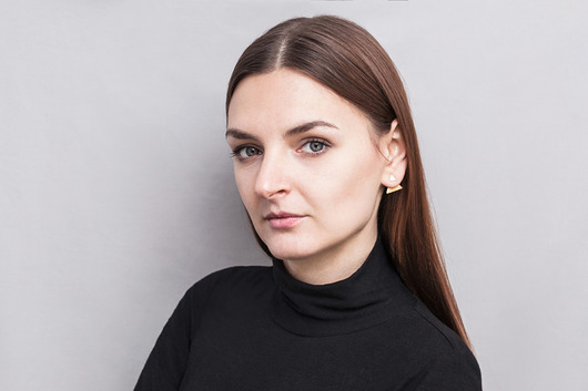 Kolczyki TRÓJKĄT PEŁNY /pozłacane srebro Magdalena Paszkiewicz Jewellery