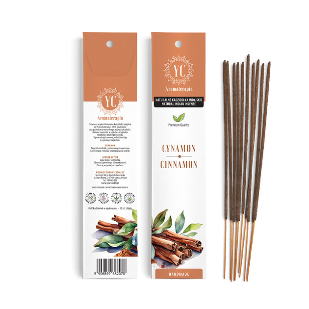 zapachy - inne Naturalne Kadzidła Indyjskie Cynamon 10szt.(16g)- Your Candle