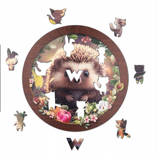 puzzle dla dzieci Puzzle drewniane Słodki Jeżyk 40 elementów XL