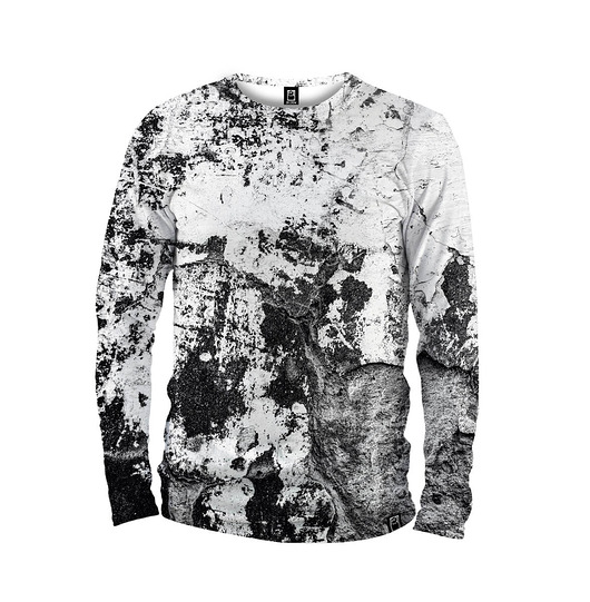 bluzy męskie Koszulka Longsleeve Męska DR.CROW Marble Grey