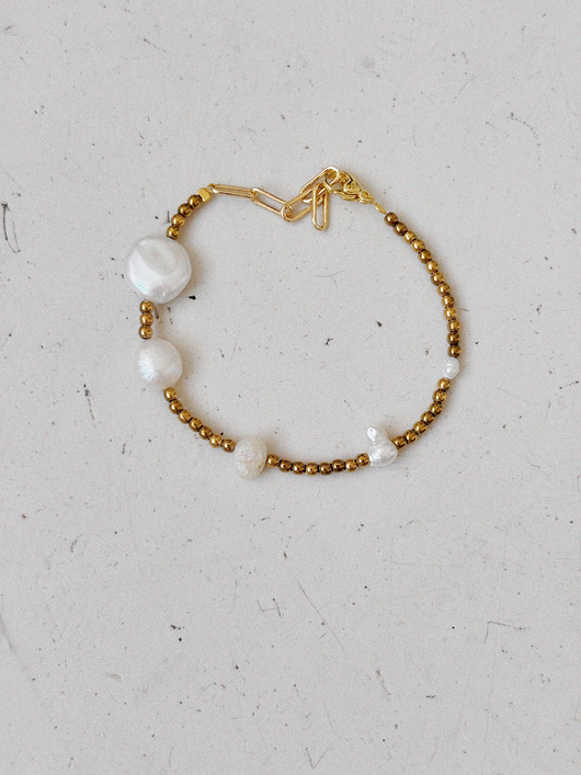 bransoletki z kamieni naturalnych Bransoletka Hematyt i Perły