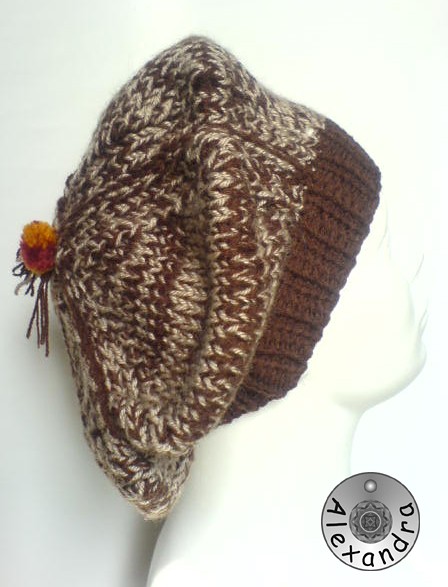 beret brązowy alexandra13