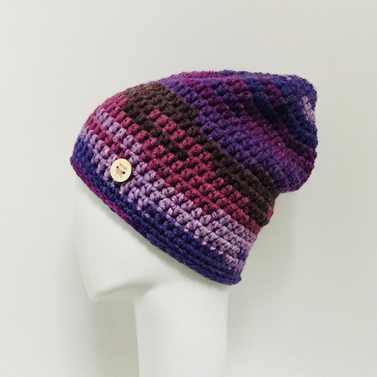 czapki damskie Czapka beanie smerf kolorowa szydełkowa