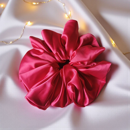 gumki do włosów Scrunchie X XL .Satynowa gumka
