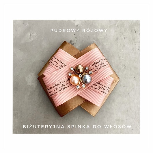 spinki i klamry do włosów Biżuteryjna spinka do włosów z perełkami New