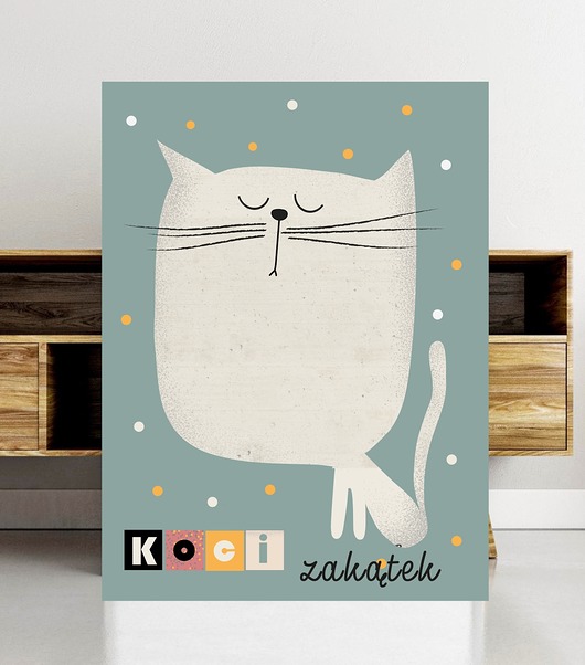 plakaty Plakat kot  50x70