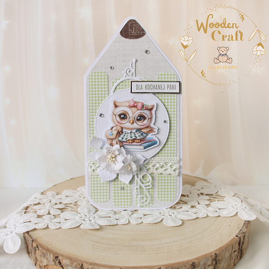 kartki scrapbooking Kartka kredka Zakończenie Roku Szkolnego, dla nauczyciela 8 GOTOWA
