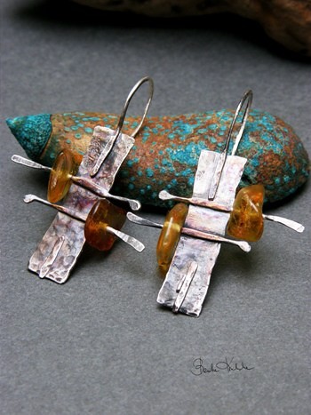 silver/stone collection - bursztyny Beata Kwiatkowska
