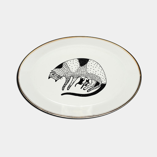 patery i talerze Półmisek z kocią mamą