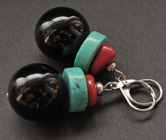 Tricolor bombs - kolczyki Buy or Die