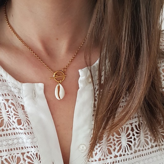 łańcuszek z muszelką LEI handmade 
