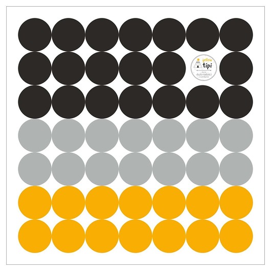 naklejki ścienne do pokoju dziecka Zestaw naklejek Mini Dots yellow tone 40x40cm