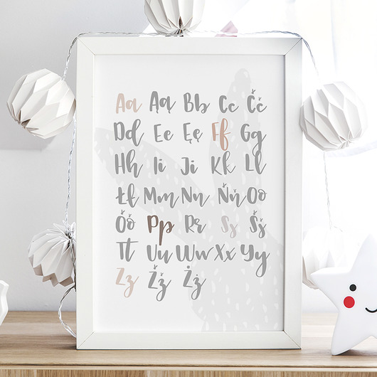 PLAKAT ALFABET P130 Yoko Design