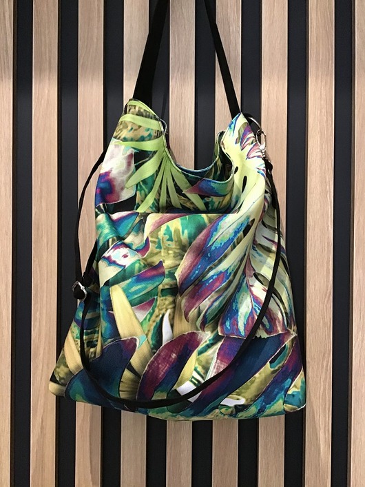 torby na ramię Torba hobo XL  - print monstera