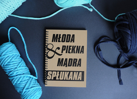 notatniki i albumy Młoda, piękna, mądra & spłukana, notatnik