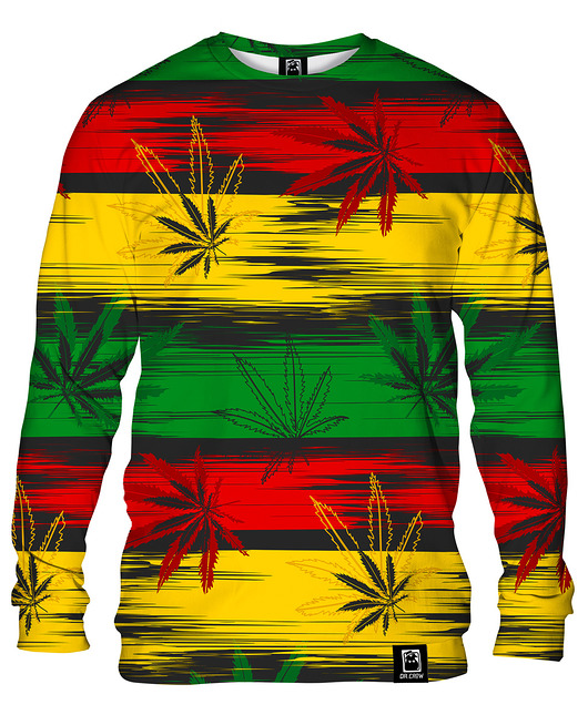 bluzy męskie Bluza Bez Kaptura Męska DR.CROW Ganja