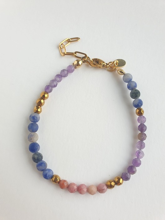 bransoletki z kamieni naturalnych Bransoletka NEO jadeit, hematyt, ametyst, rodonit