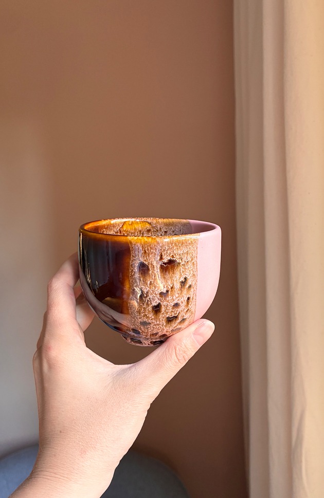 kubki Czarka na herbatę 220ml ( różowa pantera)