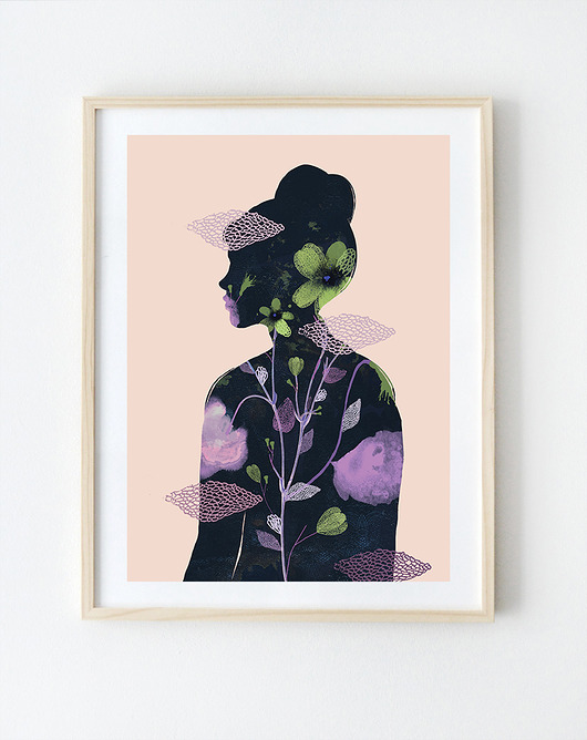 kobieta grafika | 30x40 cm Anita Tomala