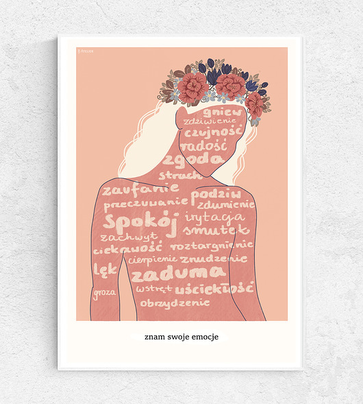 grafiki i ilustracje Plakat emocjonalny "Znam swoje emocje"