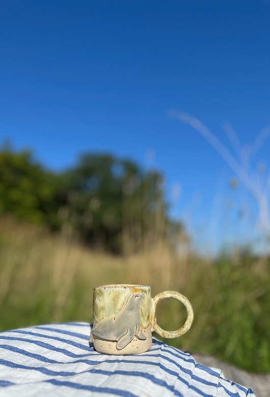 kubki Kubek ceramiczny z foczką